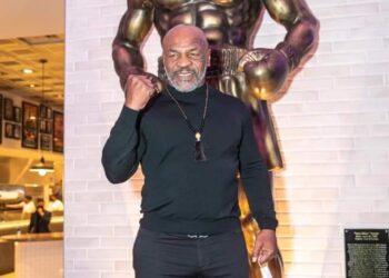 IRON MIKE TYSON FINALLY GETS HIS IRON SELF MOUNTED IN HIS HONOUR AT THE RESORTS WOLRD, LAS VEGAS