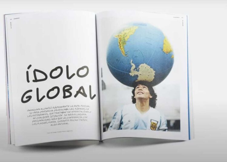 Spanish magazine celebrates Diego Maradona by launching his own font