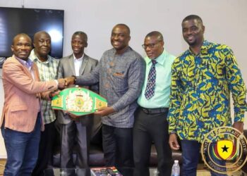 GHANA BOXING AUTHORITY PRESENTS THE NEWLY ACQUIRED NATIONAL TITLES TO THE NSA