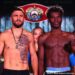 COMMEY TIPS THE WEIGHT AT 134.2 IBS AND LOMA TIPS THE WEIGHT AT 134.4 IBS AHEAD OF THEIR CLASH