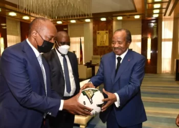 H.E MR. PAUL BIYA AND DR. PATRICE MOTSEPE HELD A SUCCESSFUL MEETINGIN YAOUNDE AHEAD OF THE AFCON TOURNAMENT