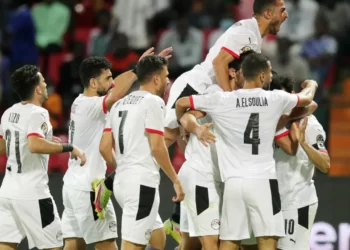 SALAH FINALLY COMES INTO PLAY AS HE URGES HIS TEAM ON TO THEIR FIRST VICTORY IN CAMEROON