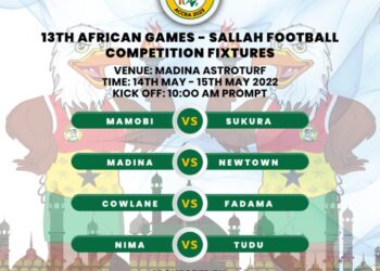FIXTURES FOR THE 2022 SALLAH FOOTBALL COMPETITION NOW AVAILABLE FOR ENTHUSIASTIC FANS