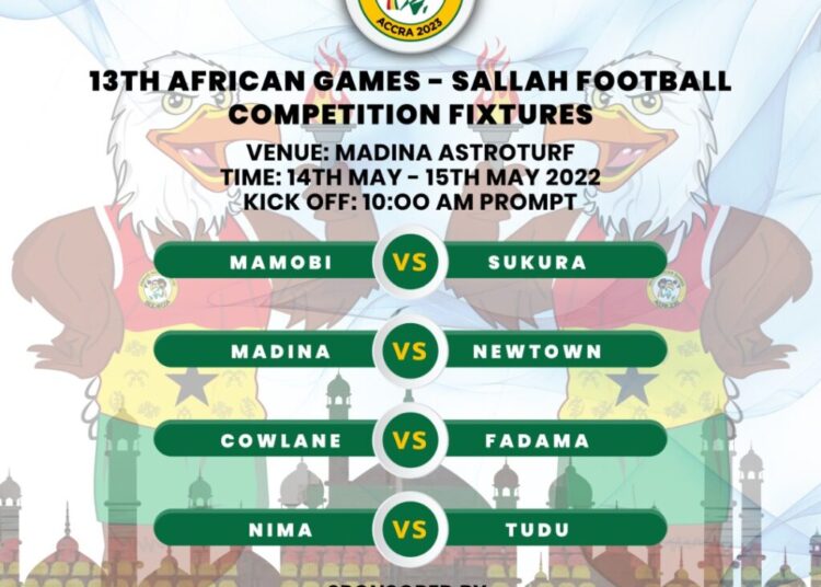 FIXTURES FOR THE 2022 SALLAH FOOTBALL COMPETITION NOW AVAILABLE FOR ENTHUSIASTIC FANS