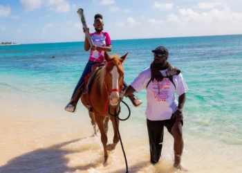 THE QUEEN’S BATON RELAY RESTS AFTER COMPLETING IT SET TOUR
