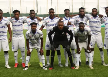 THE NIGERIA PREMIER LEAGUE TITLE WINNER RIVERS UNITED CELEBRATE IN STYLE