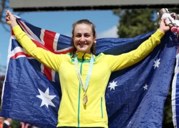 Australia’s Grace Brown powers to time trial gold