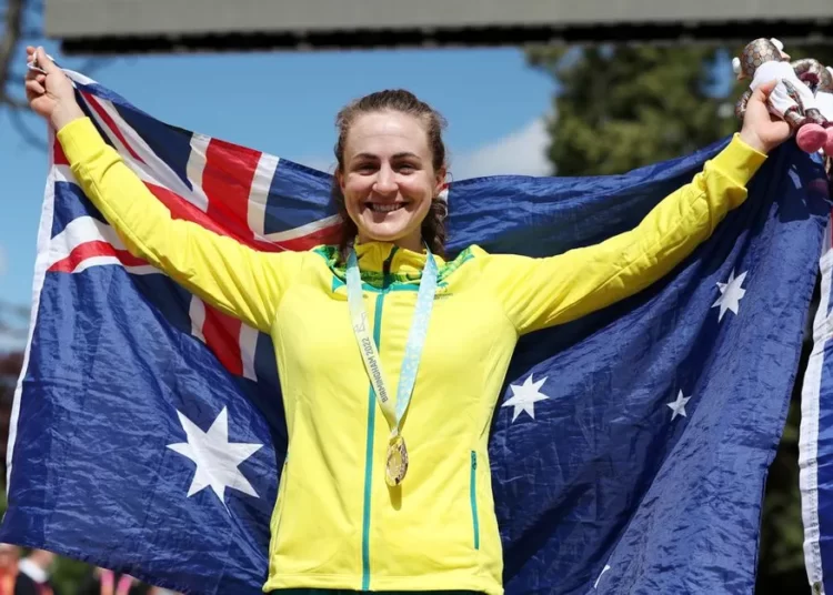 Australia’s Grace Brown powers to time trial gold