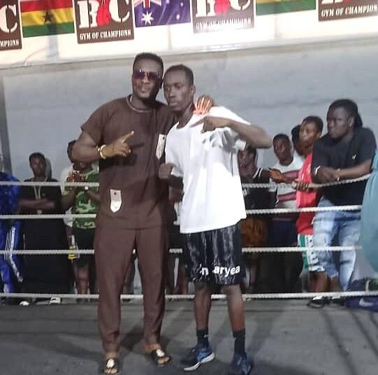 Asamoah Gyan motivates John Laryea with visit to Bronx Boxing Gym
