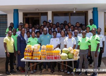 Black Princesses Management Committee visit team at Prampram