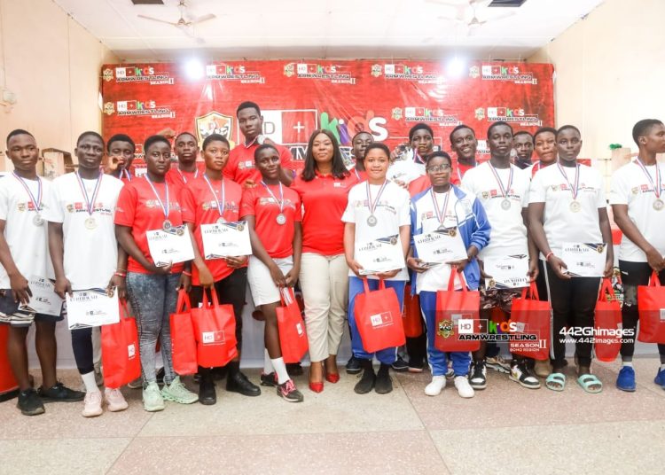 The Accra edition of the HD+ Kids Armwrestling Season II competition was held last Saturday at the Labone SHS in the capital.