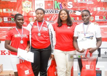 Wesley Grammar, Hotcass show strength and skill at HD+ Kids Armwrestling at Labone School in Accra
