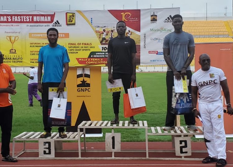 Edwin Gadayi runs 9.84 secs to win 2023 GNPC Ghana Fastest Human, Kumasi Open