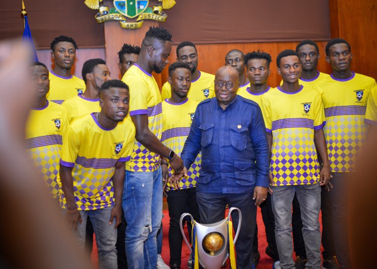 President Akufo-Addo gives GHS1 million to Medeama SC towards CAF Champions League