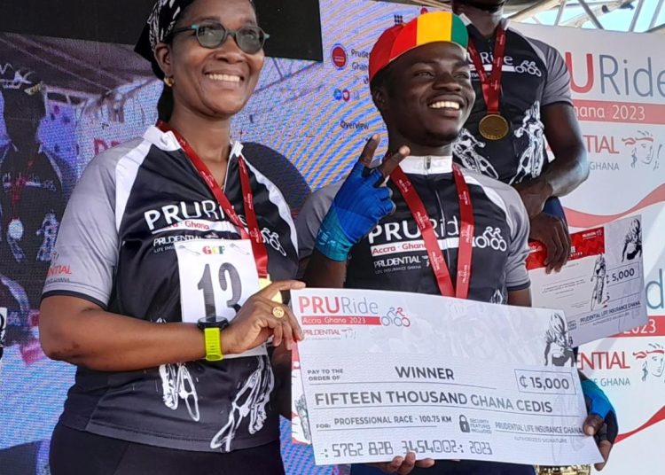 Prince Kudufia Wins 2023 PruRide Cycling Competition
