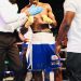 Bronx’s Emmanuel Quartey get applause from referee and officials after defeating Jerry Lartey of GAF