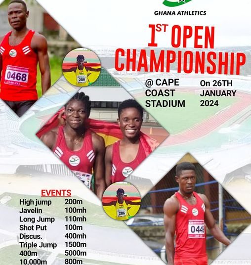 First National Athletics Open 2023 in Cape Coast on Friday