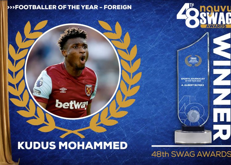 Mohammed Kudus wins SWAG Sports Personality of the Year 2023     