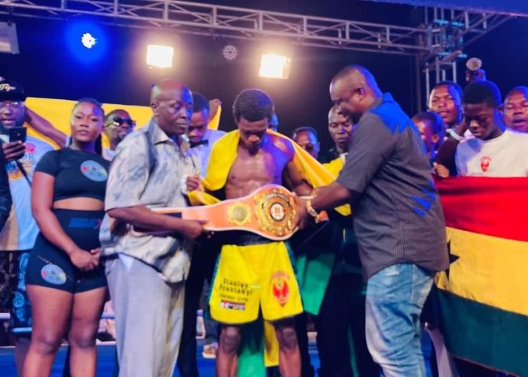 Stanley Nyantekyi KOs Togolese Hounkpatin To Win LBO Featherweight Title  