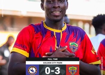 HEARTS OF OAK THRASH BEREKUM CHELSEA IN BIGGEST AWAY WIN OF THE SEASON
