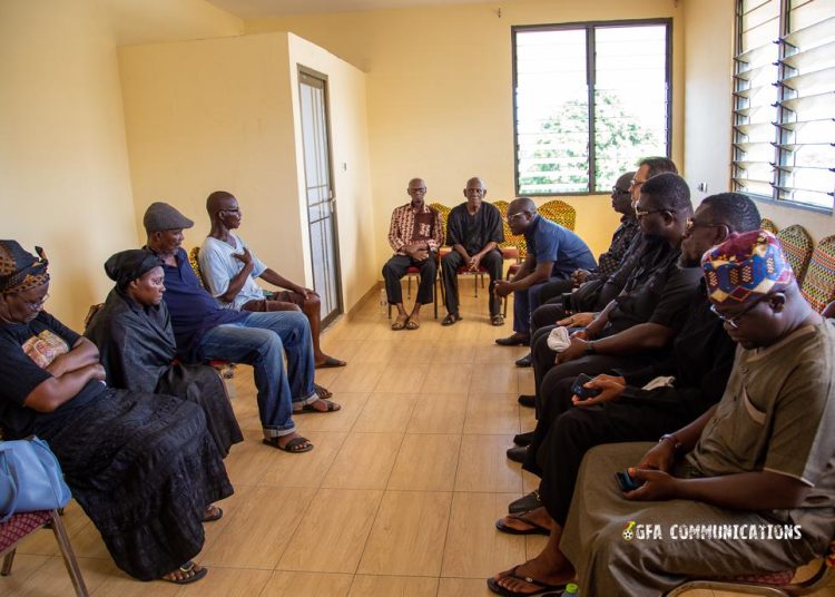 FA DELEGATION MOURNS WITH WIDOW OF LATE BLACK STARS FITNESS TRAINER RICKY ROY