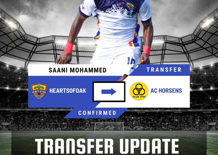Hearts of Oak confirms transfer of Saani Mohammed to Danish side AC Horsens