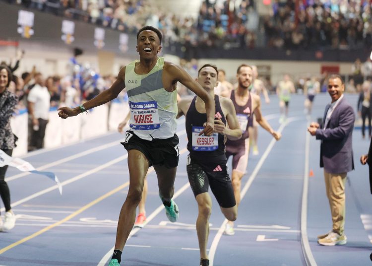 Nuguse breaks world indoor mile record in New York